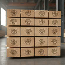 Load image into Gallery viewer, Heat treated ash hardwood dunnage 4x4 8 feet ISPM-15 certified