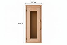 Load image into Gallery viewer, Sauna cedar door with tempered glass