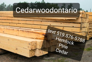 Ontario Hemlock lumber. Available up to 30 feet lengths. $750 plus shipping