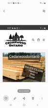 Load image into Gallery viewer, 6x6 Cedar Posts Ontario – Rough Cut Timber
