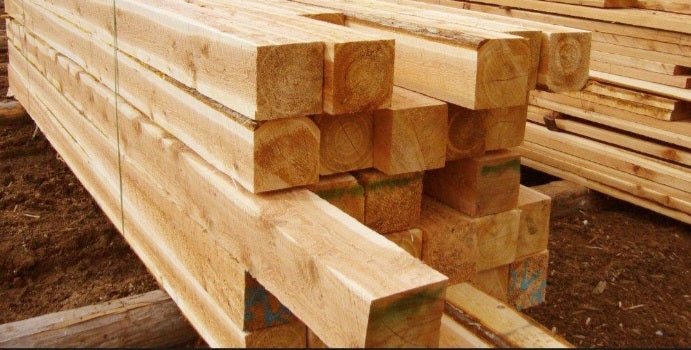 Hemlock beams cut to order cedarwoodontario