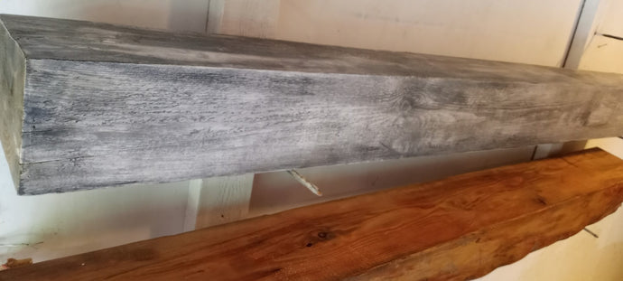 gray 6x6 fireplace wood Mantle solid wood