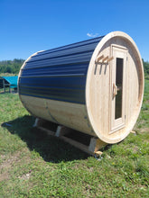 Load image into Gallery viewer, Barrel Sauna with Wood-Fired Heater – 8 ft
