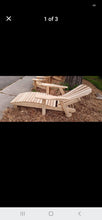 Load image into Gallery viewer, Cedar Adirondack Chaise Lounge with Wheels
