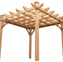 Load image into Gallery viewer, Hemlock beams used to build a strong outdoor pergola

