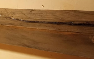 4x8 69  inches  weathered look Pine Mantel / shelf